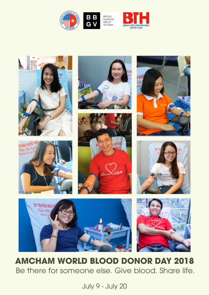 Amcham World Blood Donor Days Amcham Vietnam Hcmc Danang